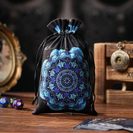 Large Velveteen Bag - Mandala