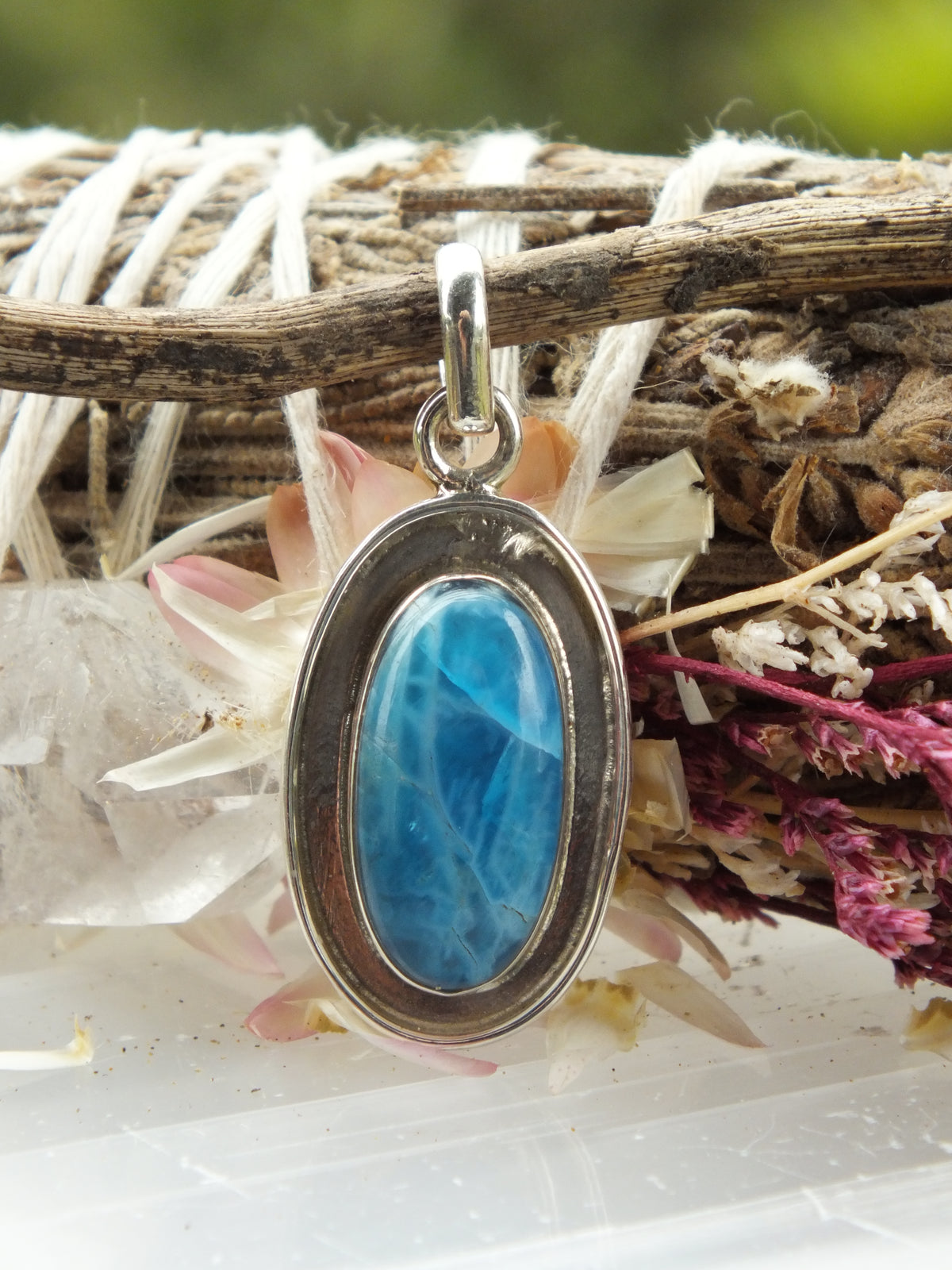 Sterling Silver Apatite Pendant