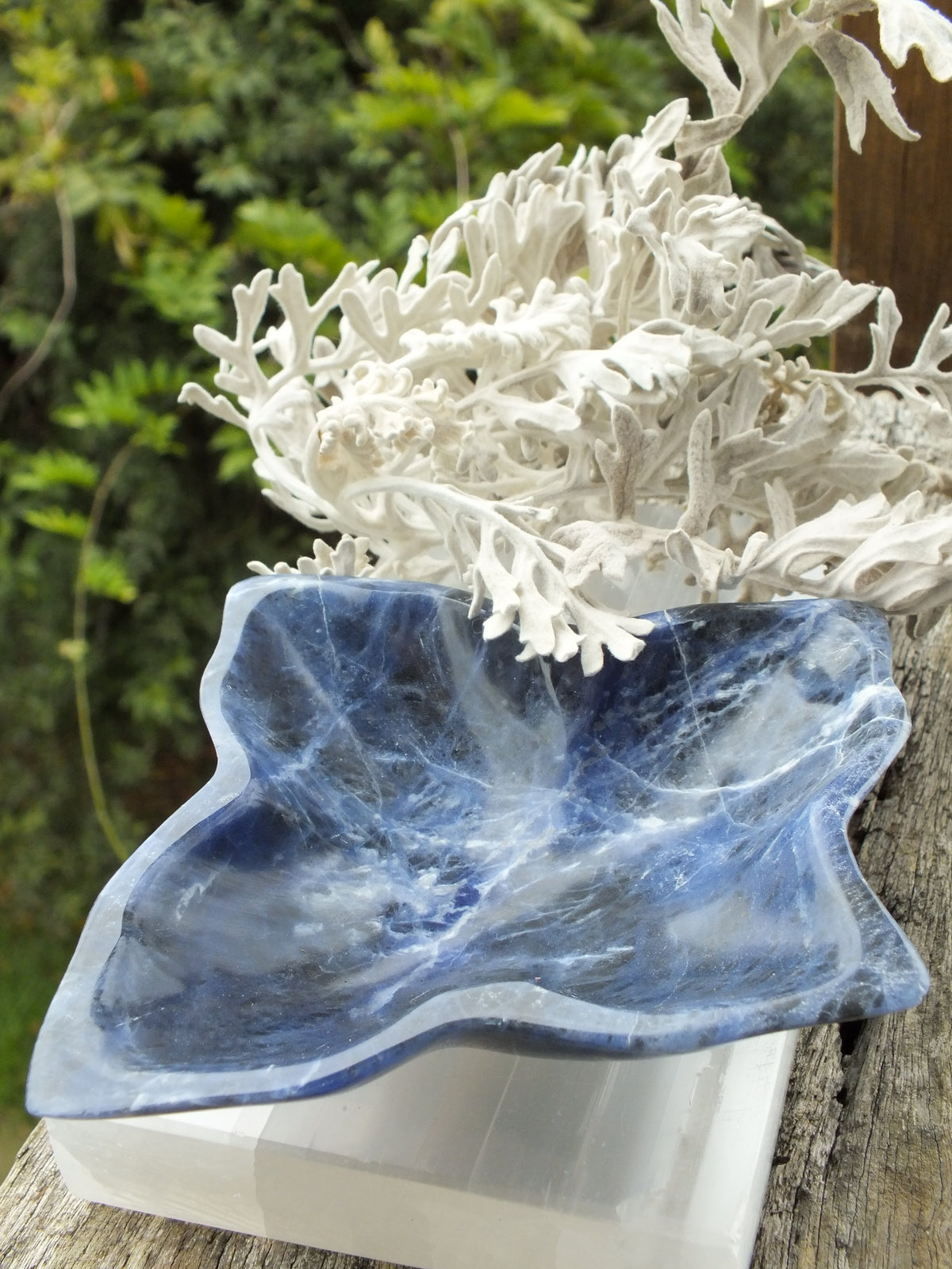 Sodalite Leaf Dish