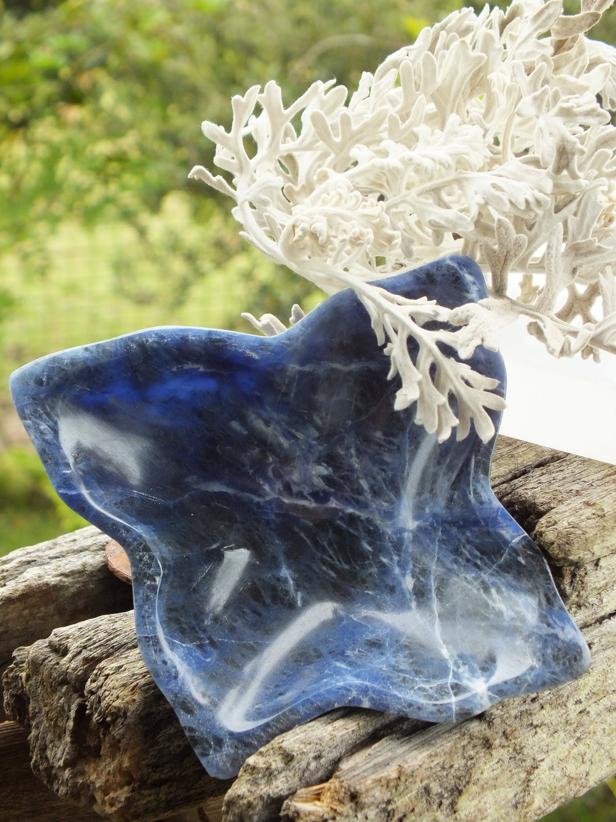 Sodalite Leaf Dish