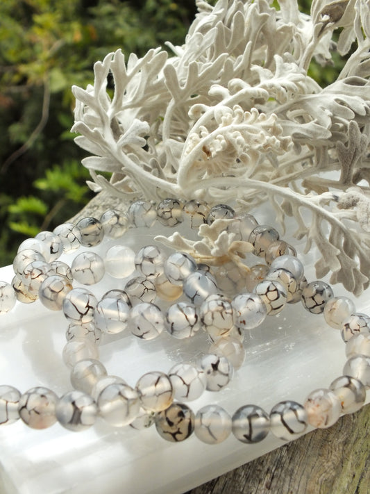 Dragon Vein Agate Bracelet