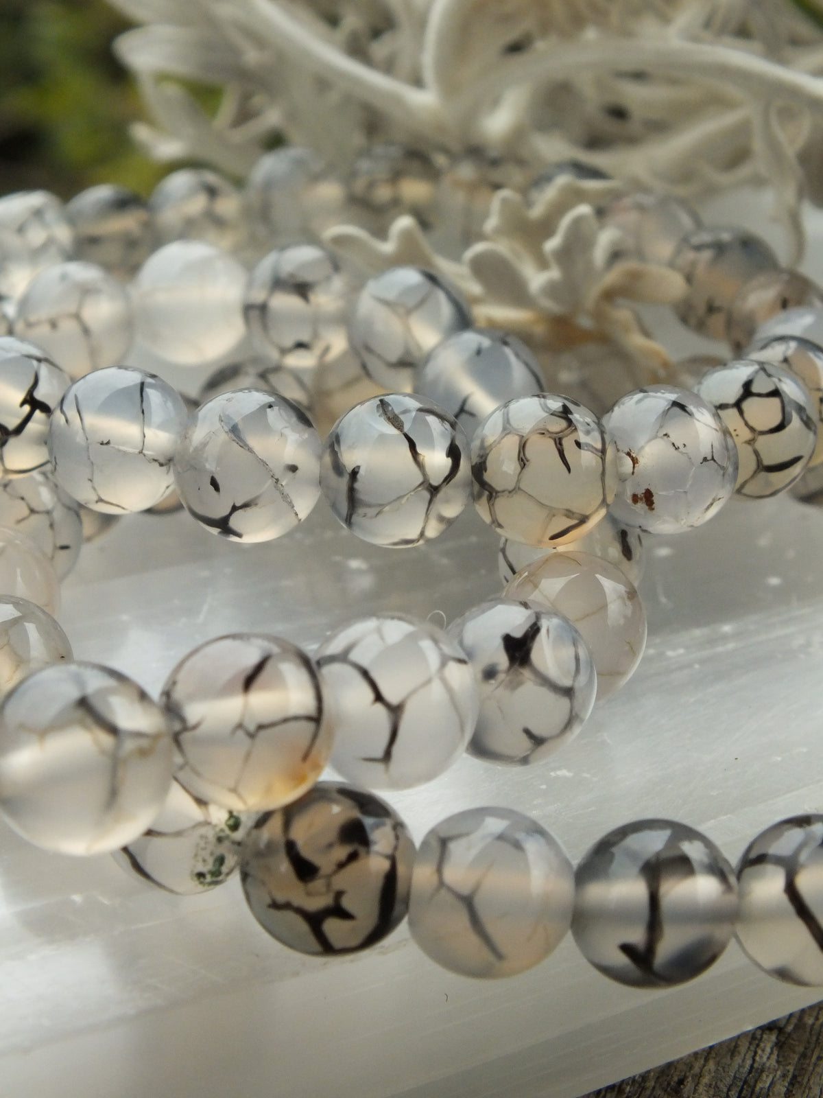 Dragon Vein Agate Bracelet