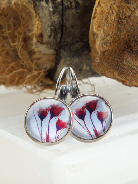 Tulip Cabochon Earrings