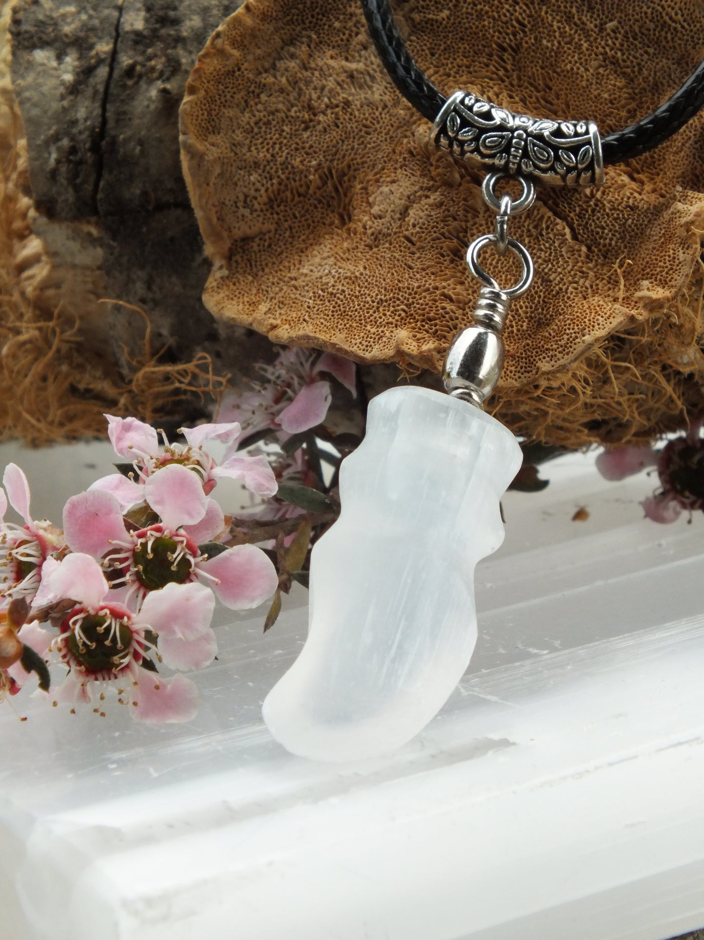 Selenite Athame Necklace