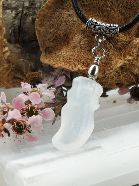 Selenite Athame Necklace