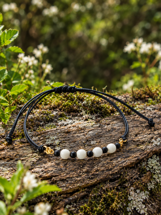 Buffalo Horn & Bone Bead Bracelet