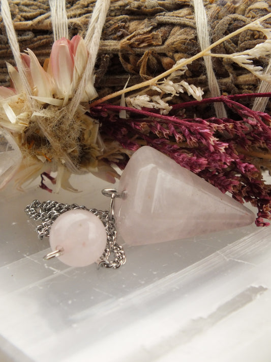 Rose Quartz Pendulum
