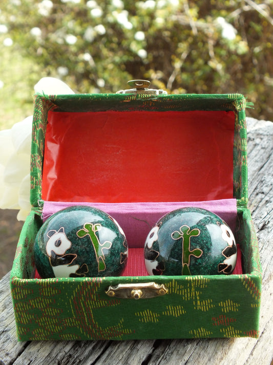 Panda Baoding Balls (Green)