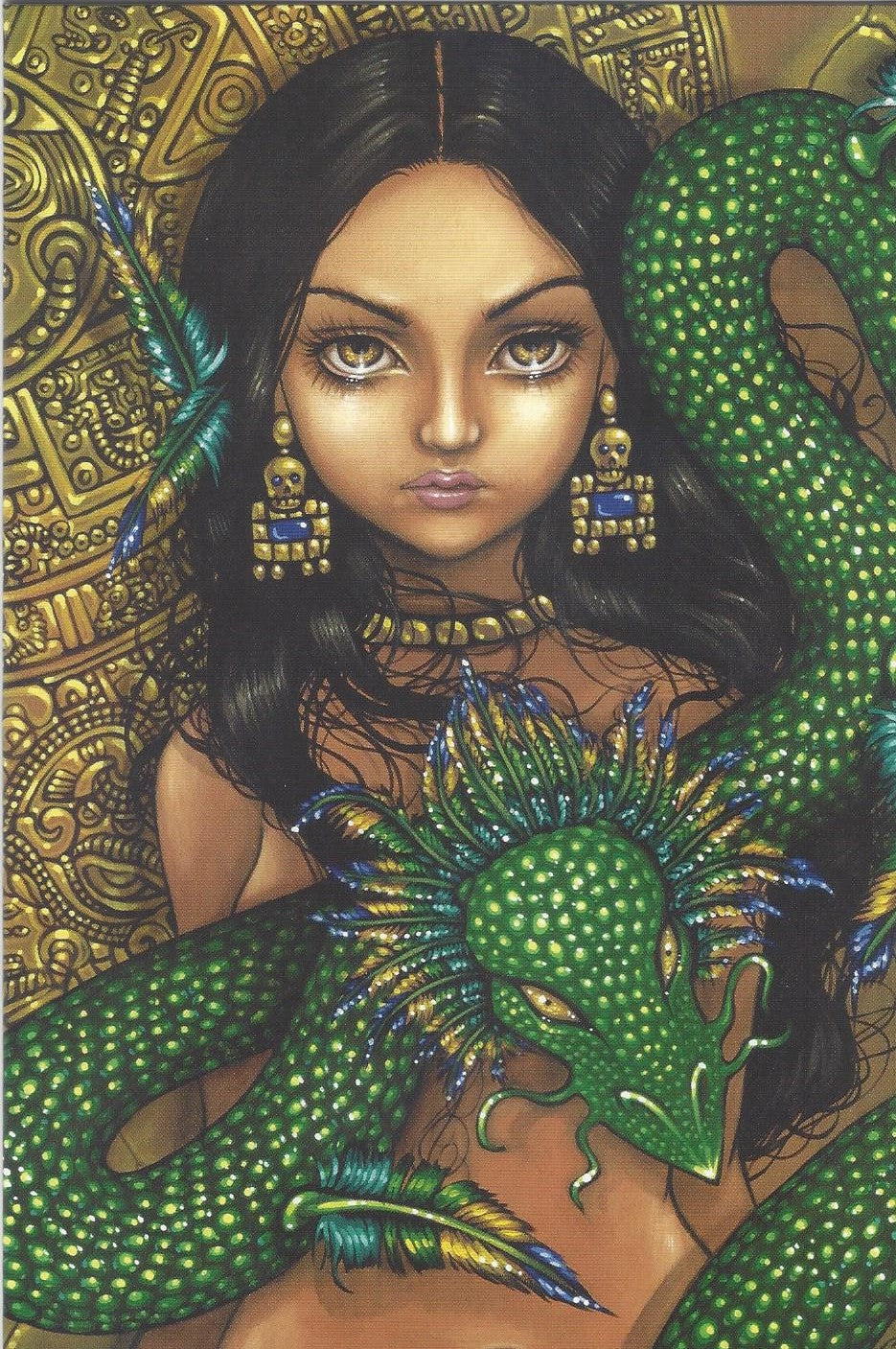Priestess of Quetzalcoatl Greeting Card