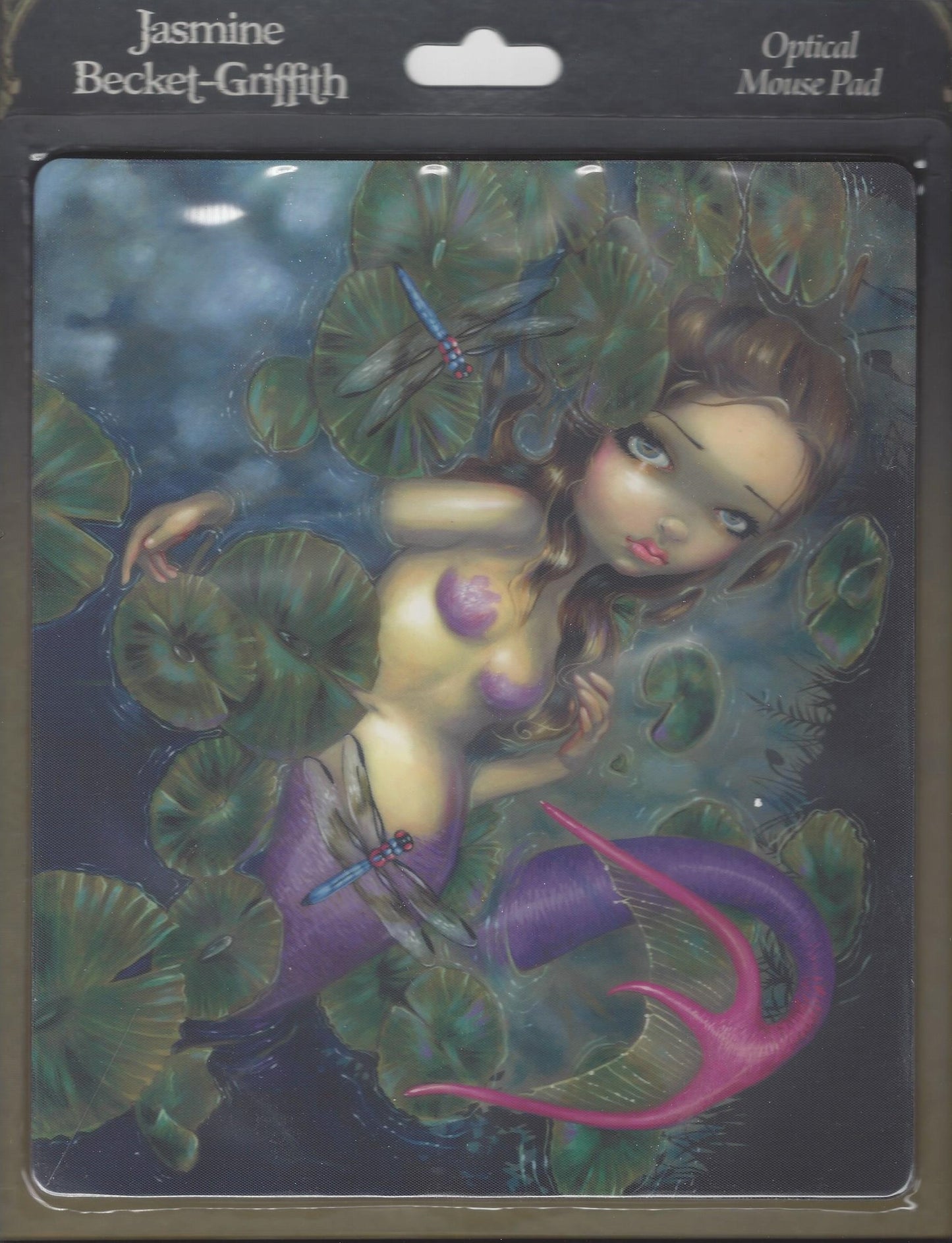 Dragonfly Mermaid Optical Mouse Pad