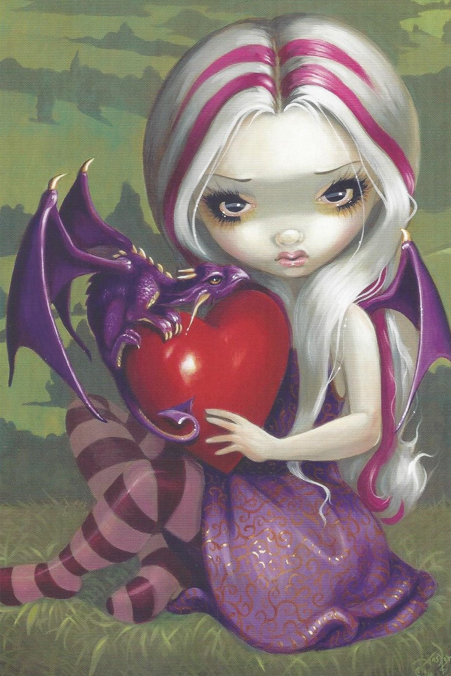 Valentine Dragon Greeting Card