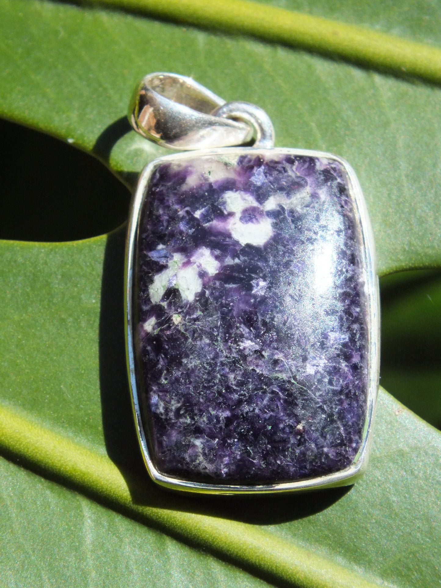 Sterling Silver Lepidolite Pendant