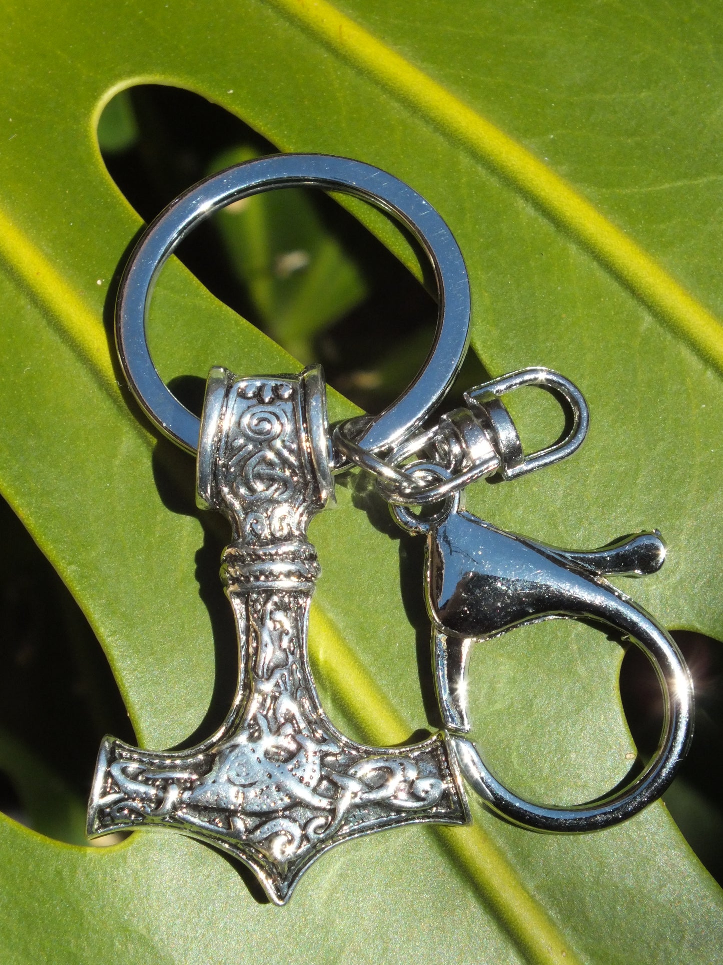 Thor's Hammer Metal Keyring