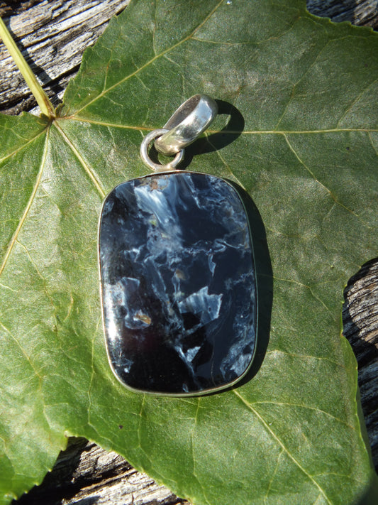 Sterling Silver Pietersite Pendant