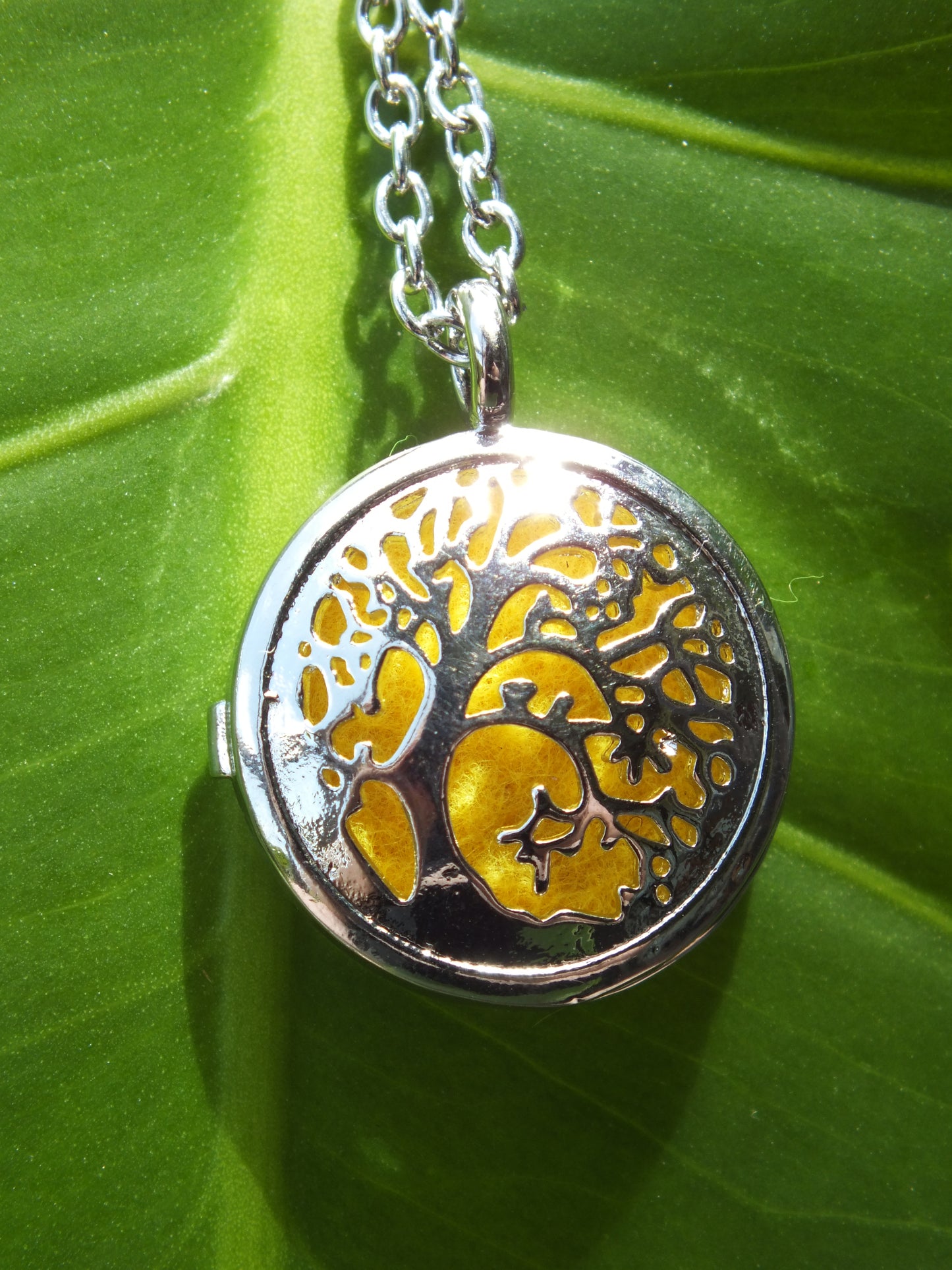 Yellow Tree Of Life Diffuser Locket