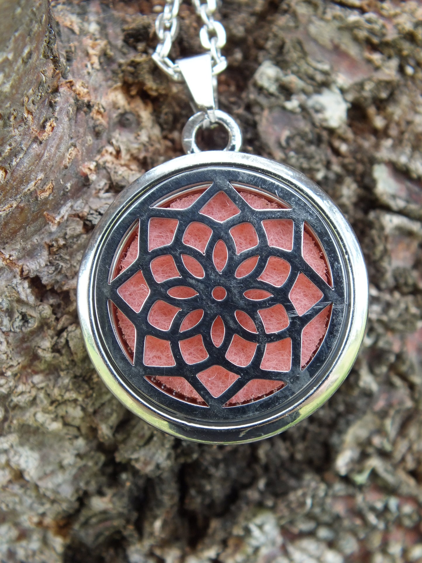 Pink Mandala Diffuser Locket