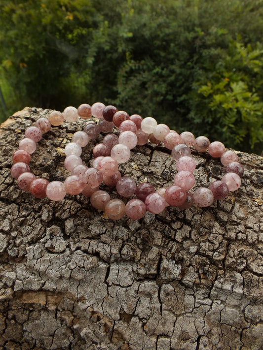 Strawberry Quartz Bracelet