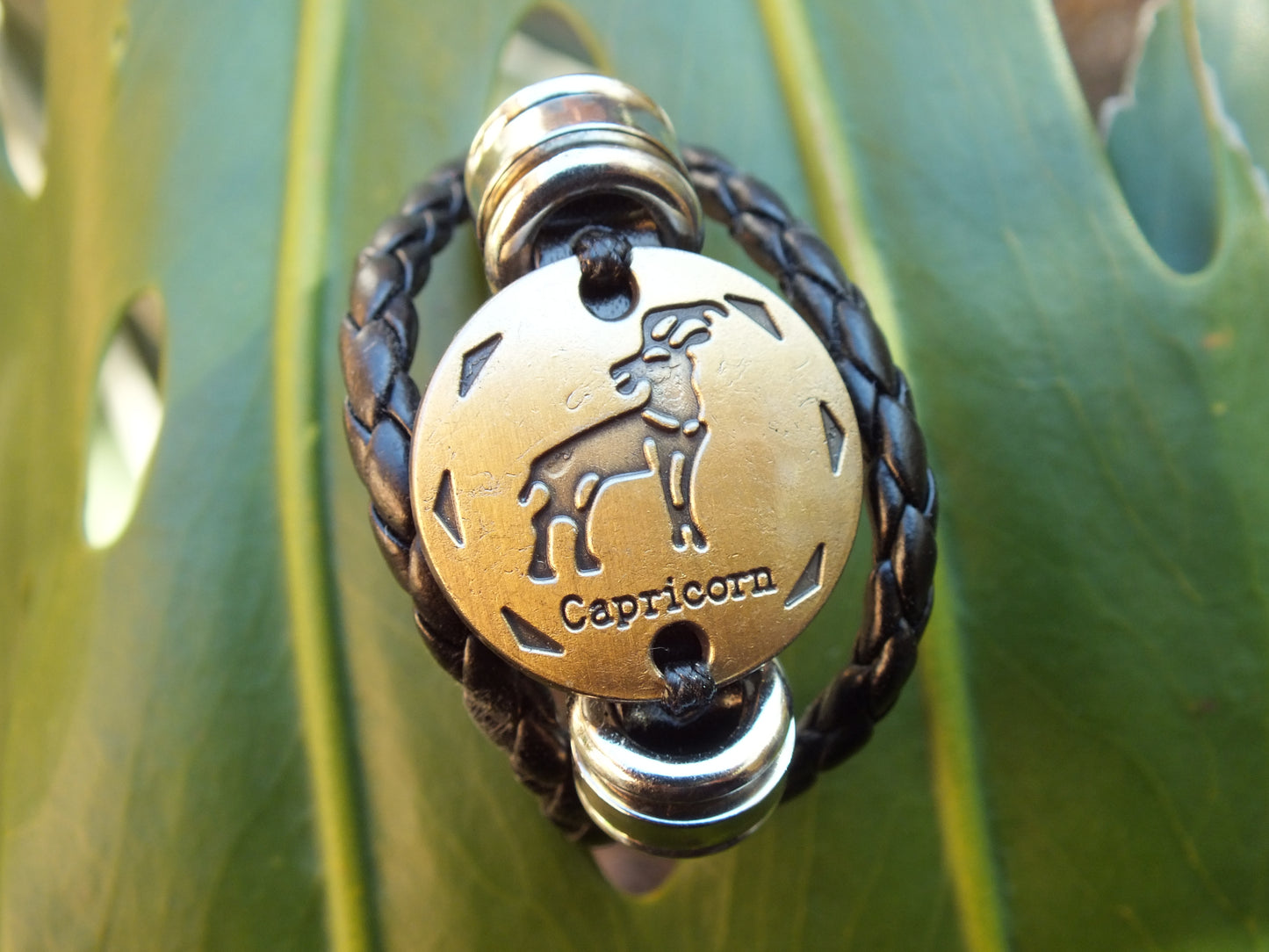 Capricorn Leather Bracelet