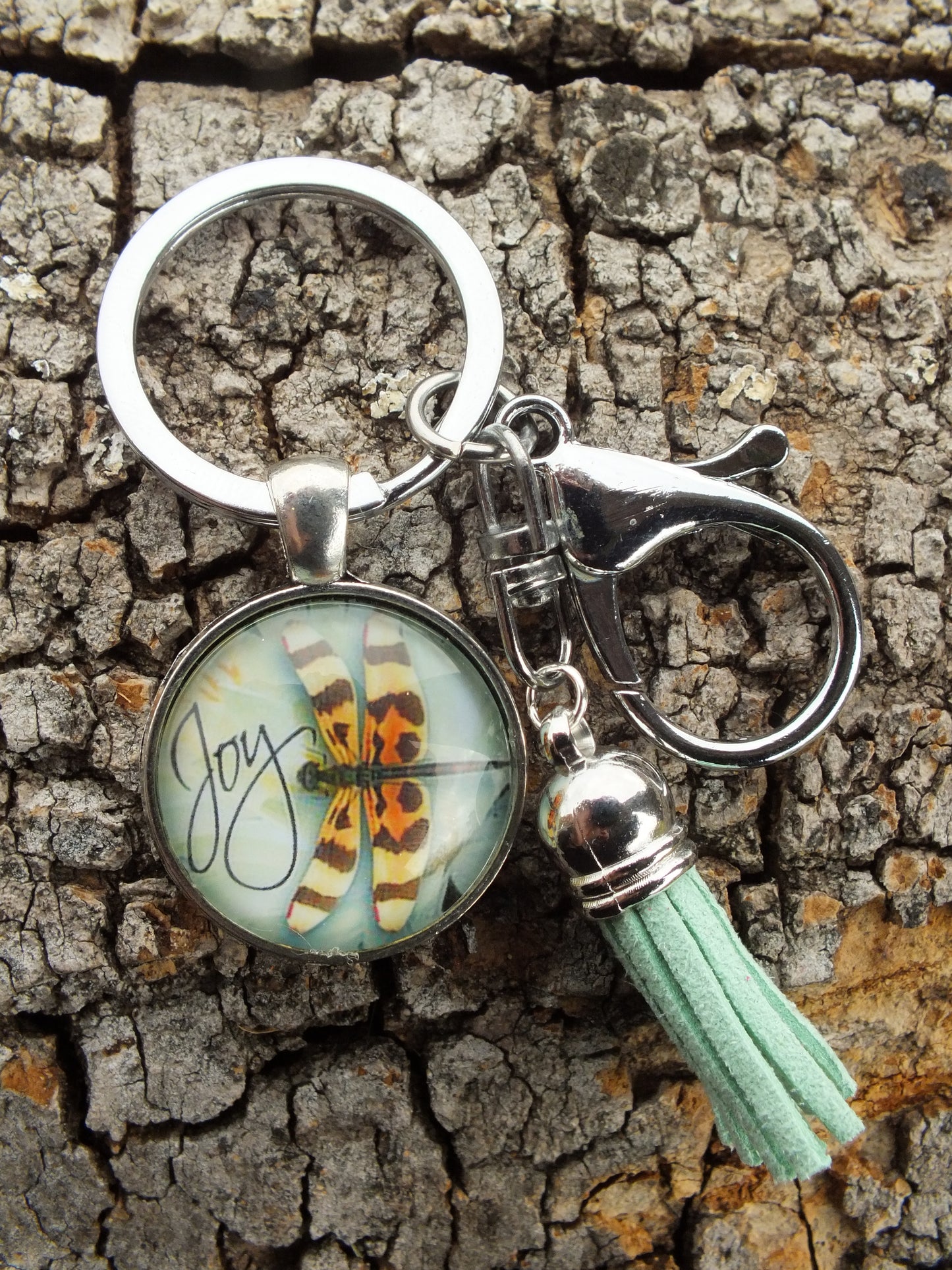 Joy Dragonfly Tassel Keyring