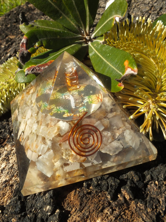 Sunstone & Quartz Orgonite