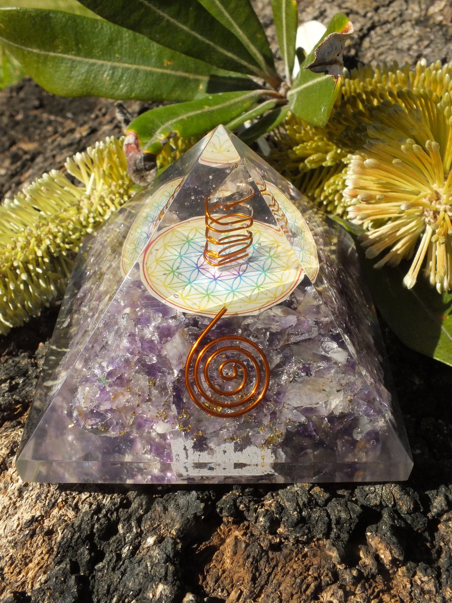 Amethyst & Quartz Orgonite