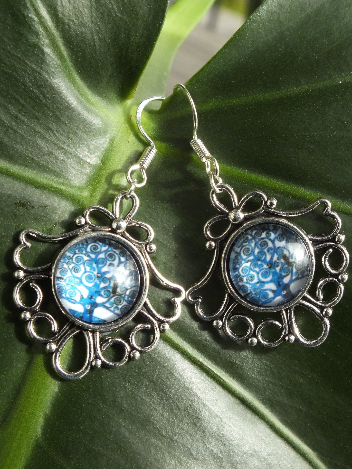 Tree Of Life Cabochon Earrings