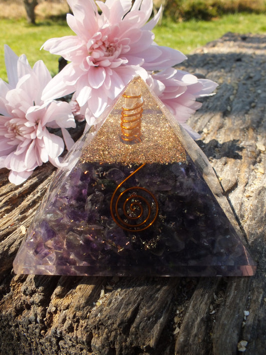 Imperfect Amethyst & Quartz Orgonite