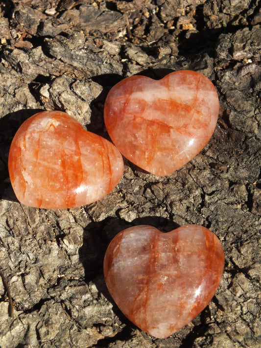 Hematoid Quartz Heart