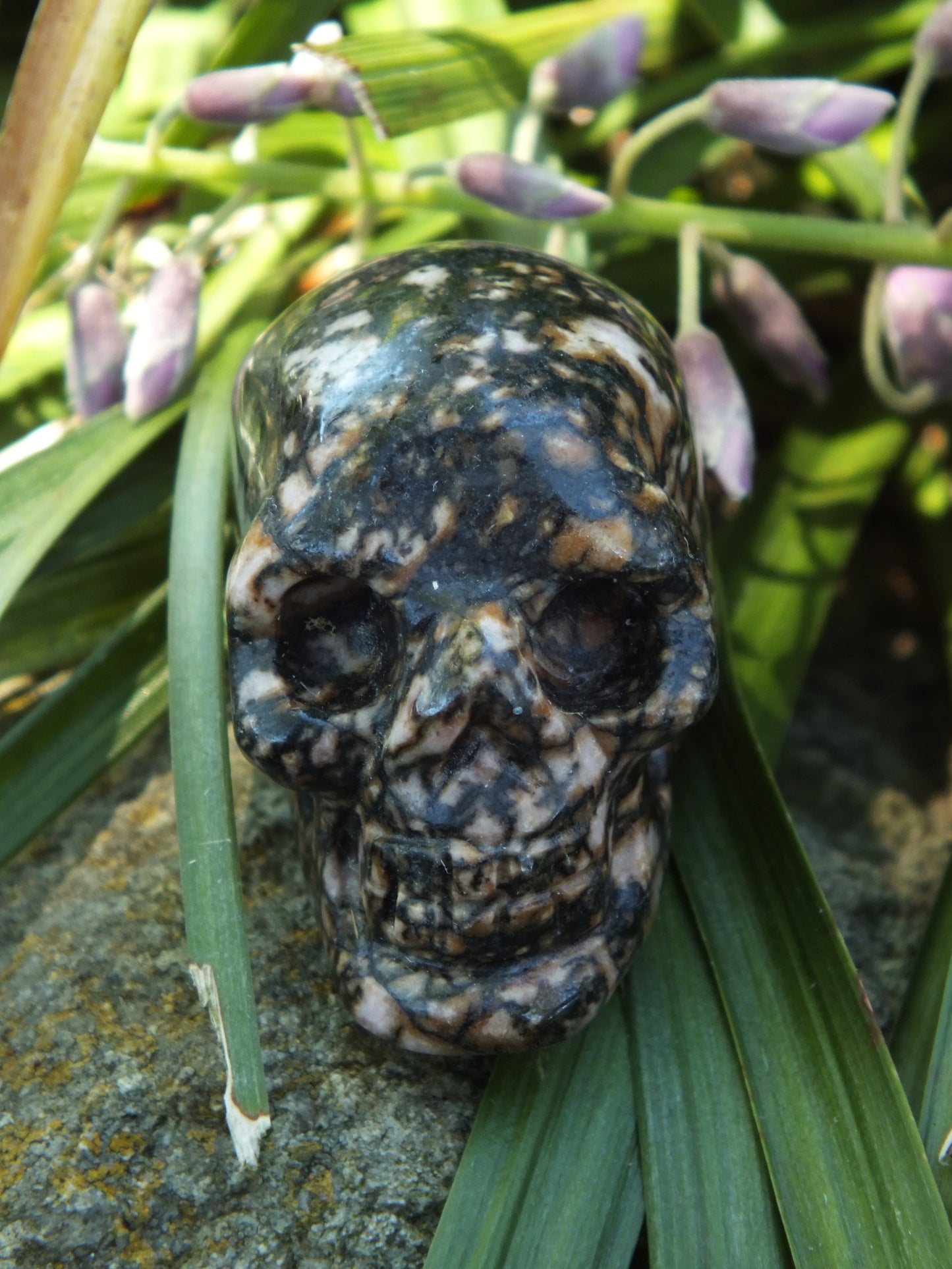 Rhodonite Crystal Skull