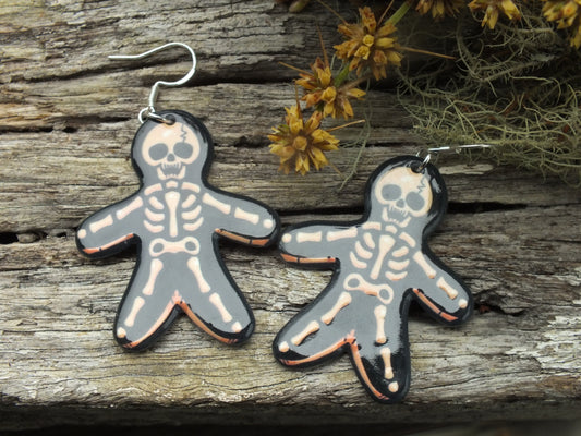 Alternative Christmas Gingerbread Men Earrings