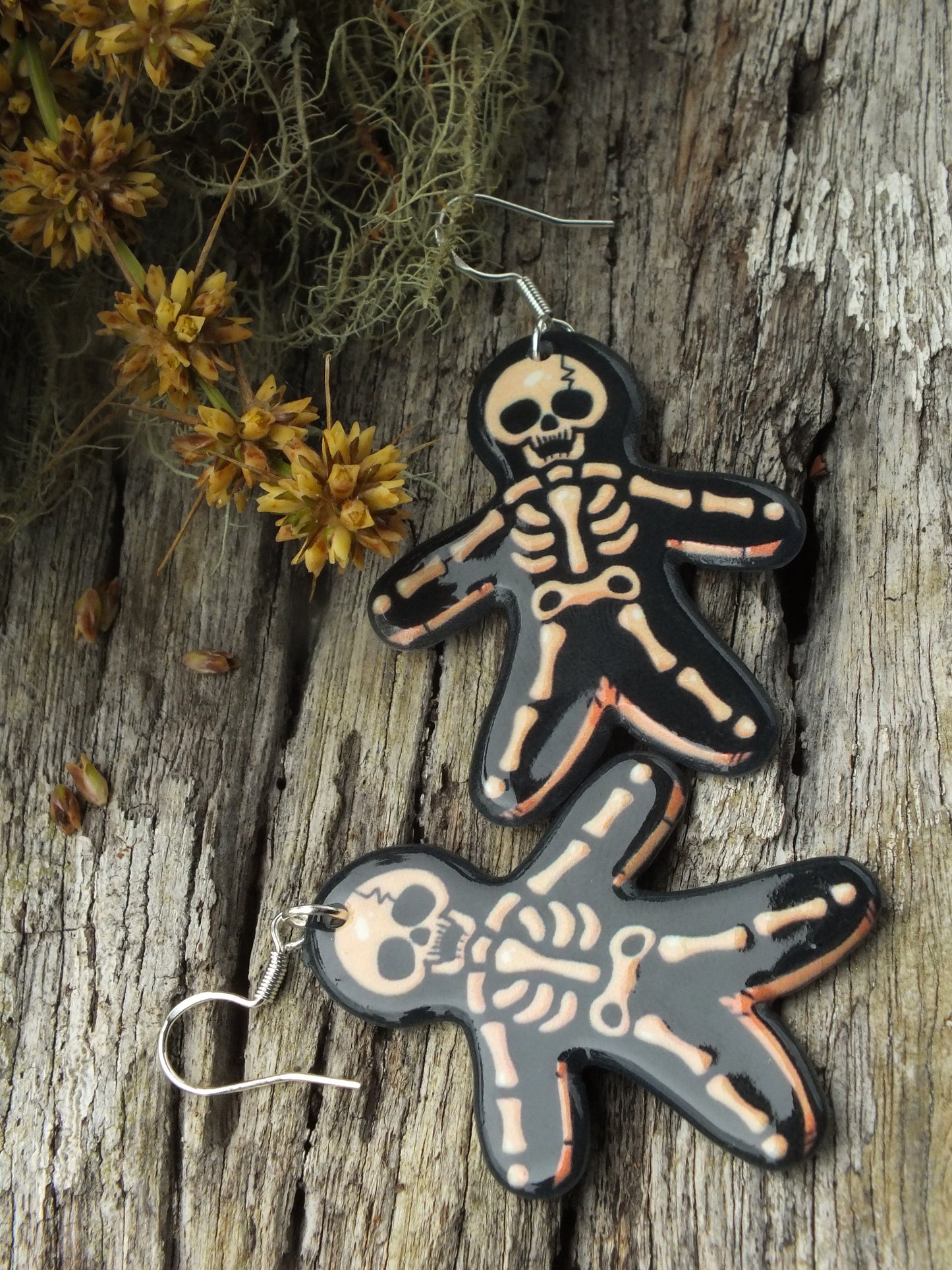 Alternative Christmas Gingerbread Men Earrings