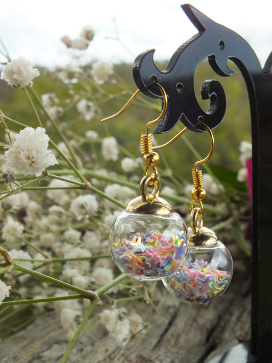 Rainbow Star Baubles Earrings