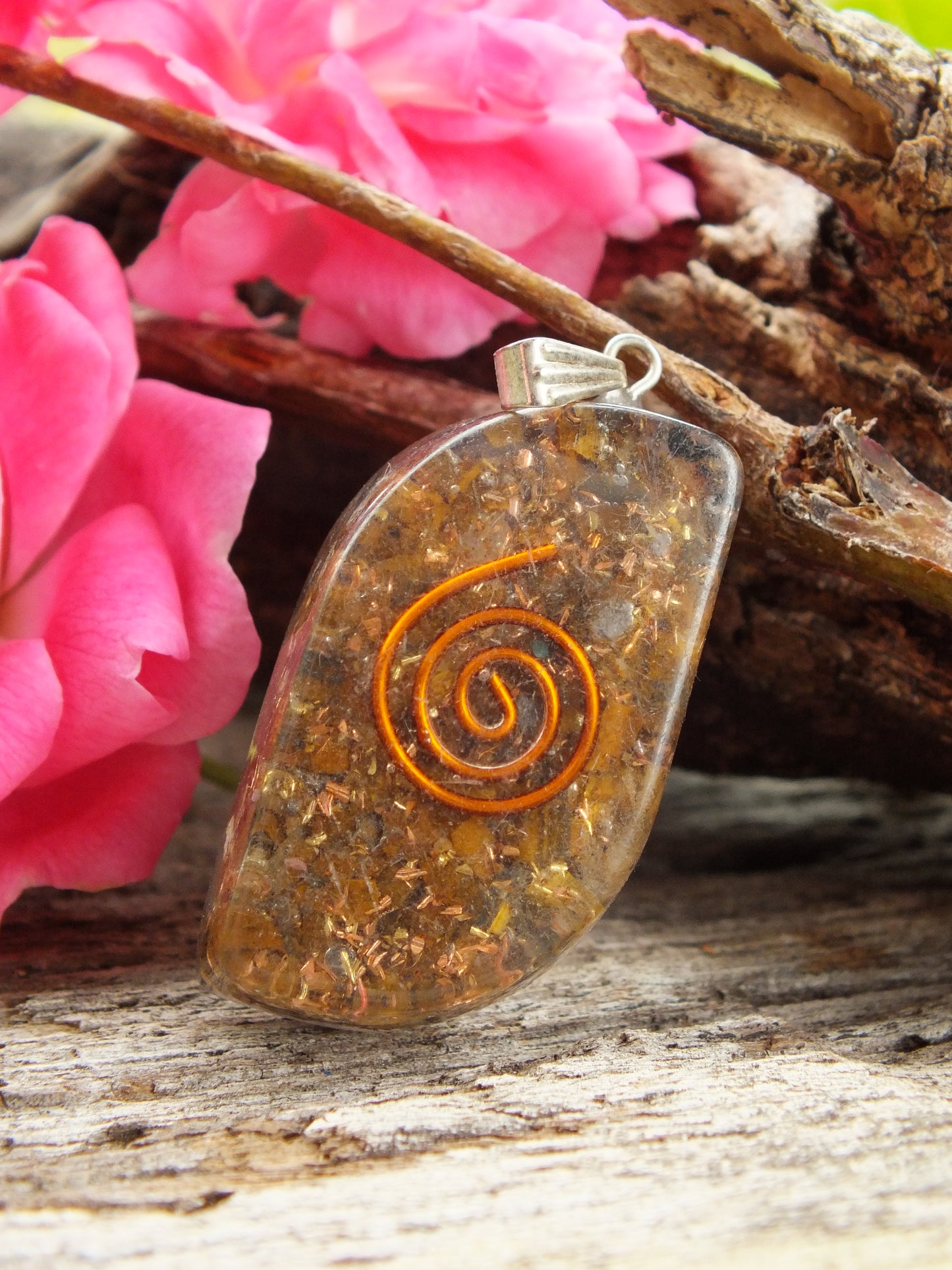 Tiger's Eye Orgonite Pendant