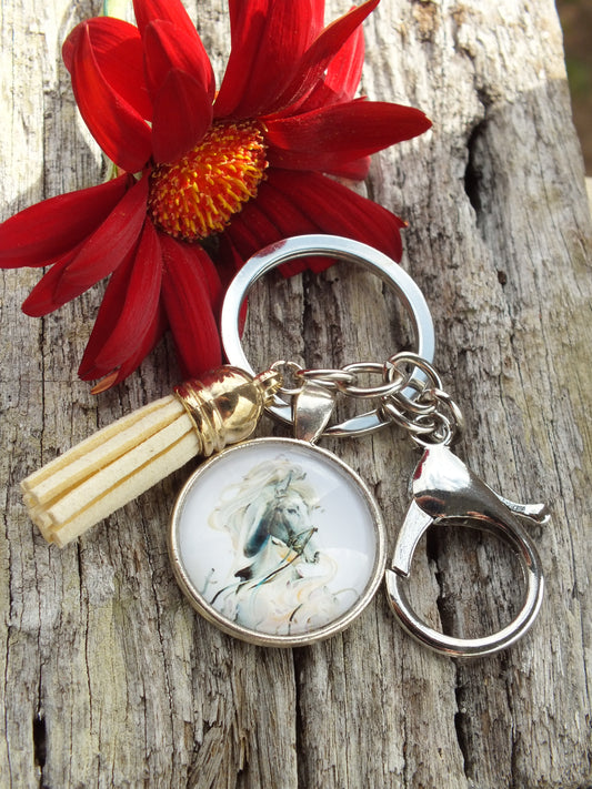 Horse Tassel Keyring