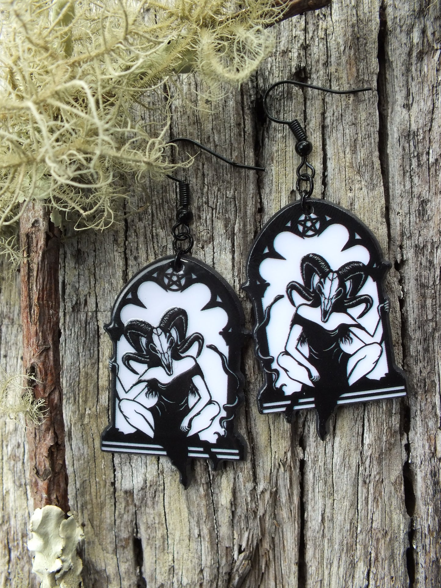 Black & White Witchy Women Earrings