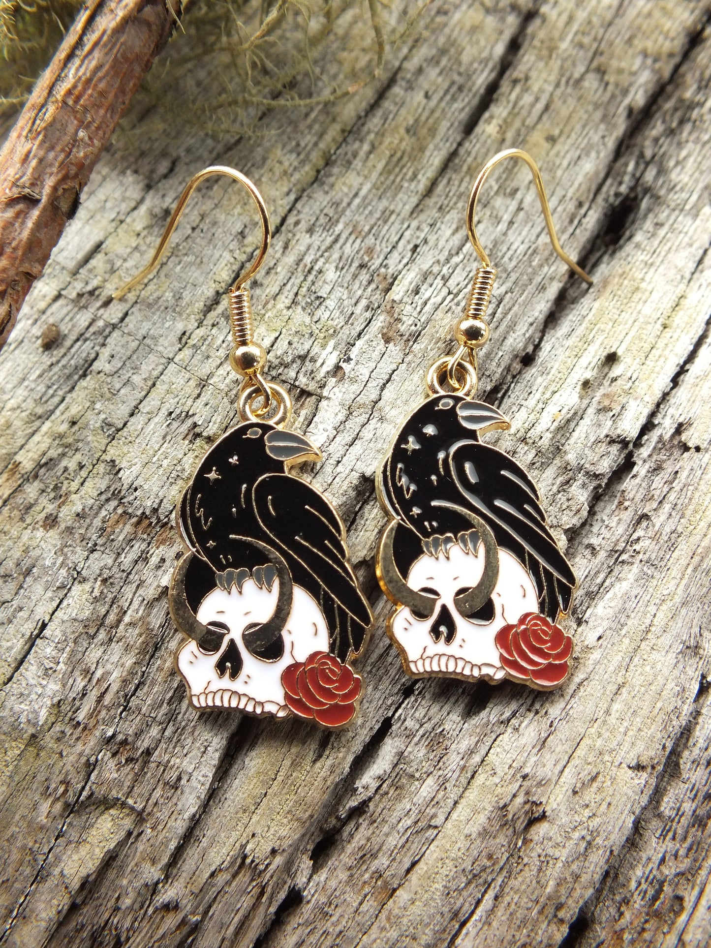 Crow & Skull Earrings