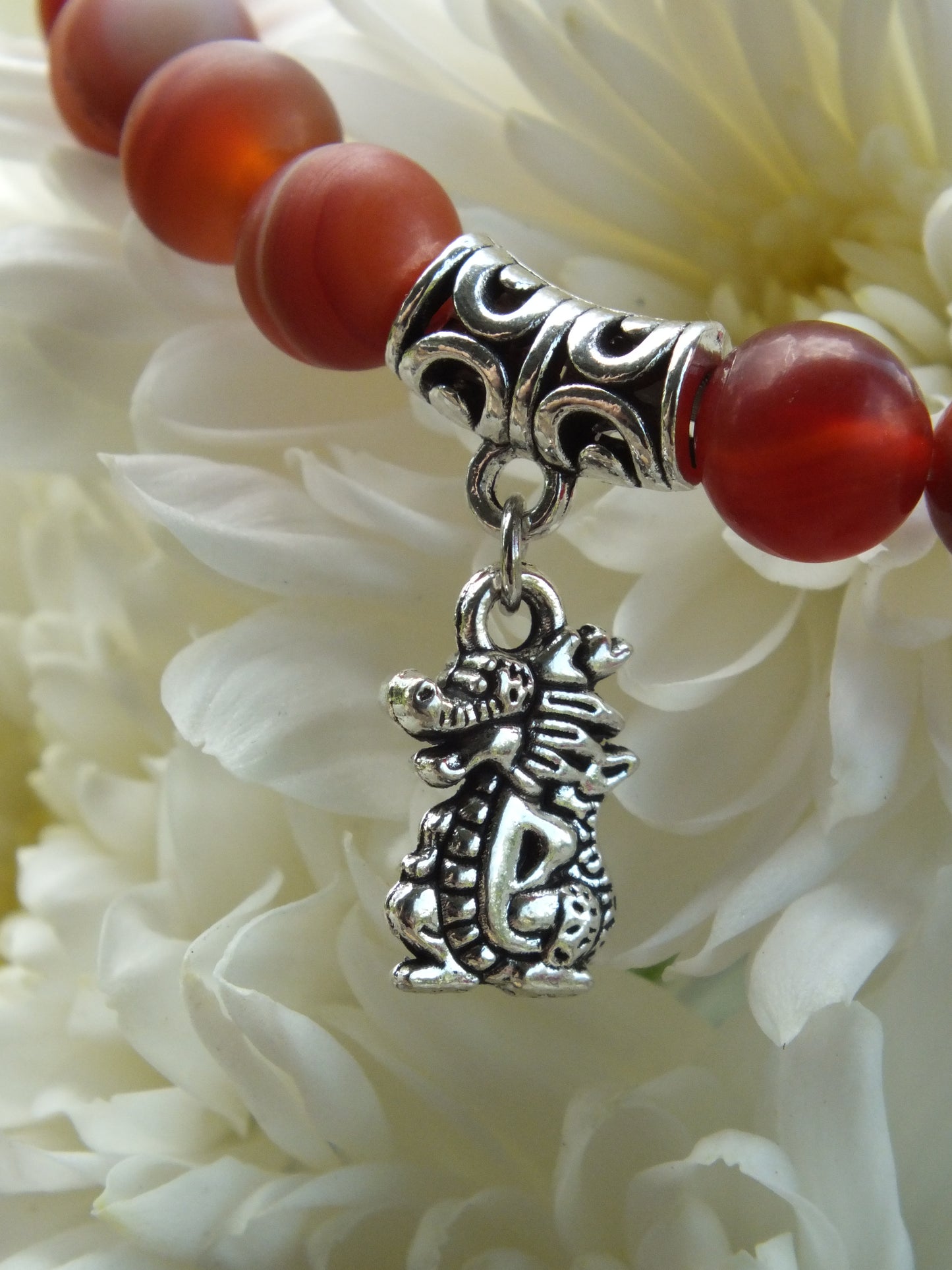 Red Agate Dragon Bracelet