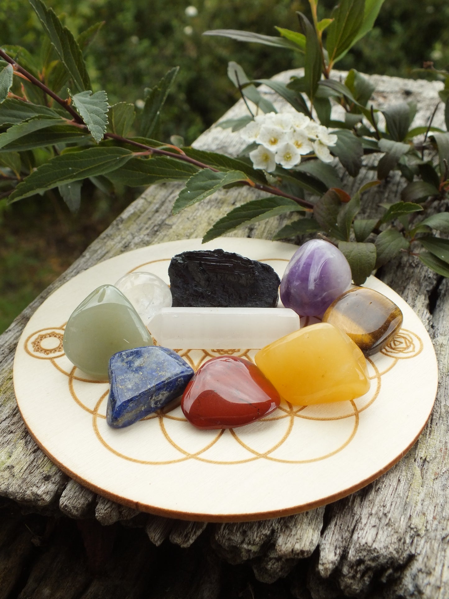 Beginners Chakra Crystal Grid Kit