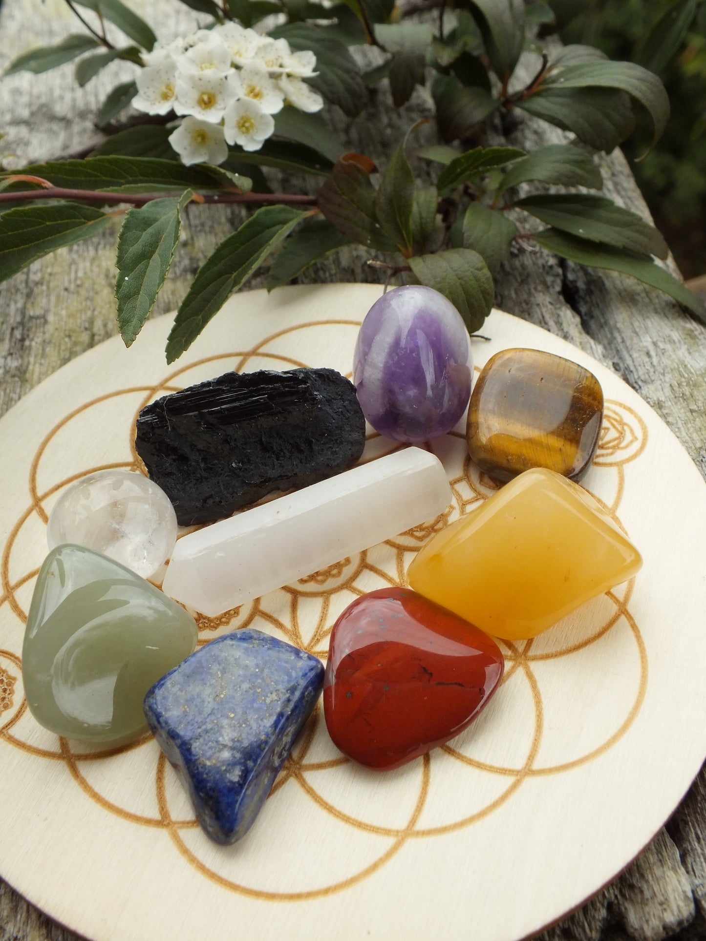 Beginners Chakra Crystal Grid Kit