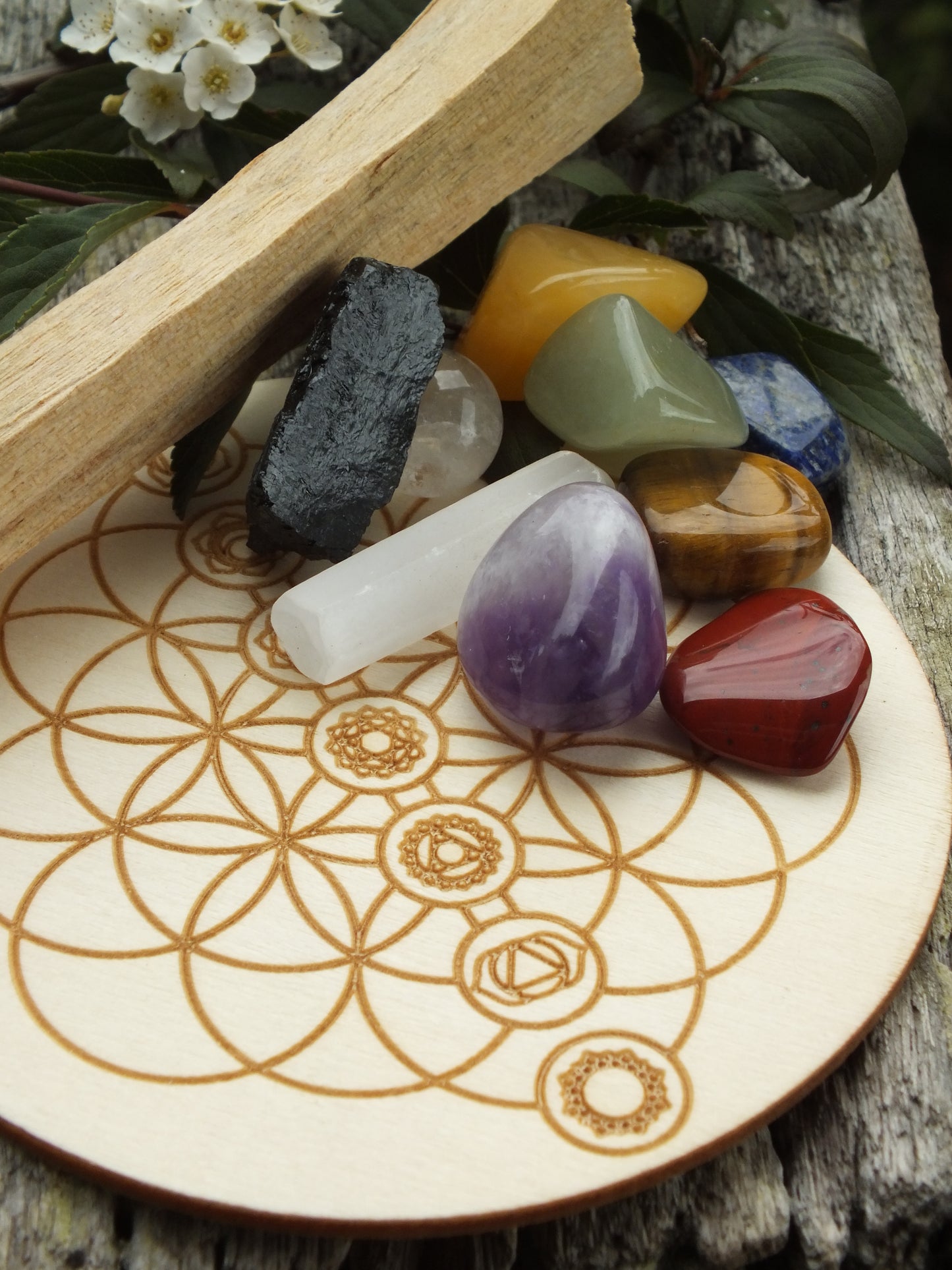 Beginners Chakra Crystal Grid Kit