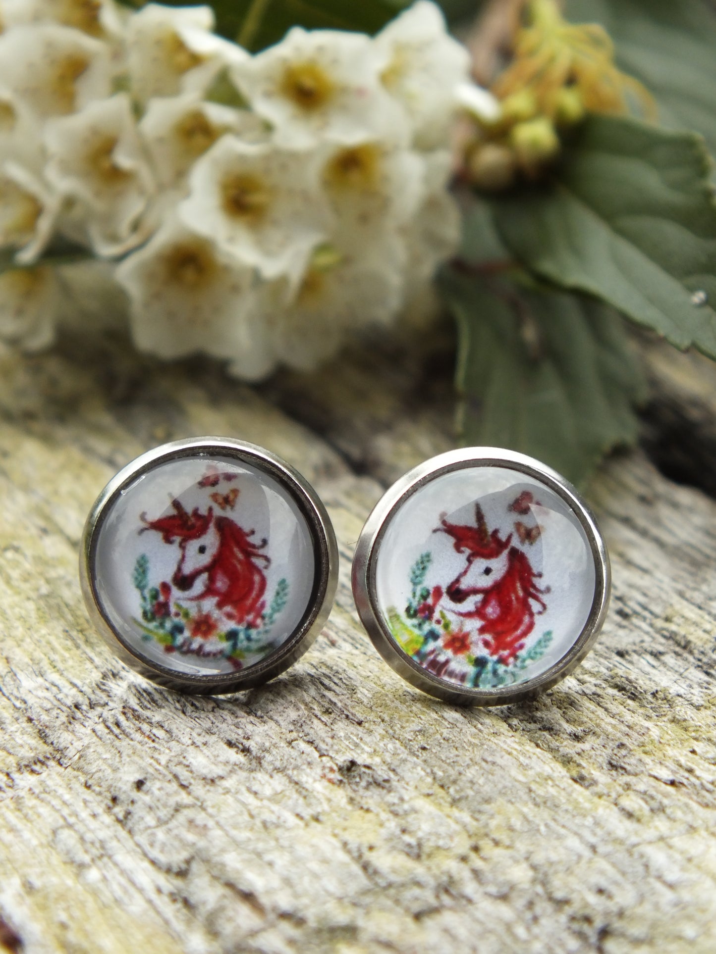 Unicorn Stud Earrings