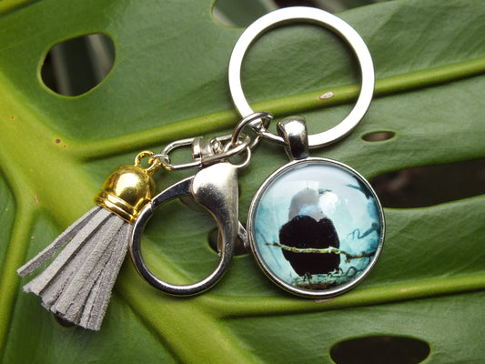 Crow Tassel Keyring