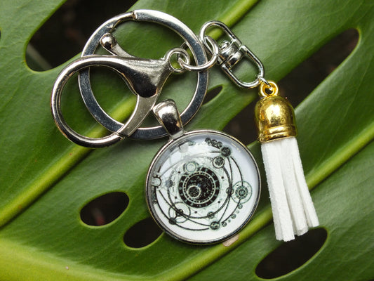 Metatron’s Cube Tassel Keyring
