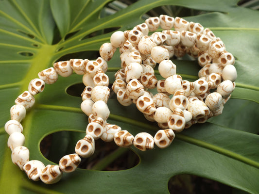 Howlite Skull Bracelet