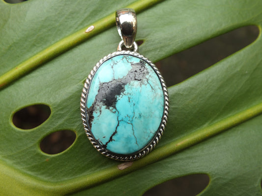 Sterling Silver Turquoise Pendant