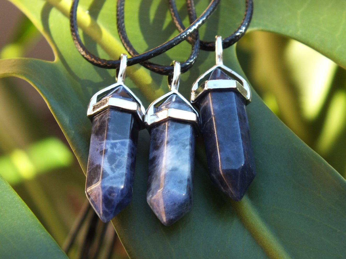 Sodalite Point Necklace